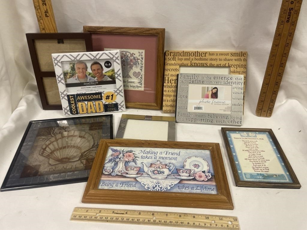 Assorted picture frames