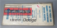 Dodge 1966 Dart Manual. Original.