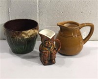 Vintage Pottery Pitcher Mug & Pot