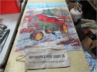 JOHN DEERE B BANNER 36"H X 25"W &