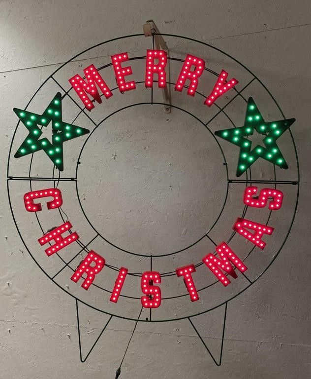 40 Inch Merry Christmas Wreath