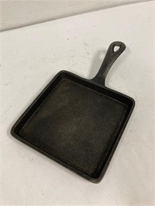 Cast iron pan 5” square