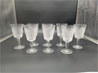 Waterford Alane crystal water goblets stemware