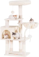 NEW Heybly  Beige Cat Tree with Toy