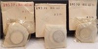 1953-P, 1953-S & 1953-D Mint Coin Sets