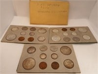 1952-P, 1952-D & 1952-S Mint Coin Sets