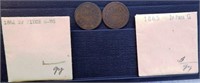 1864 &1865 2-Cent Piece Coins