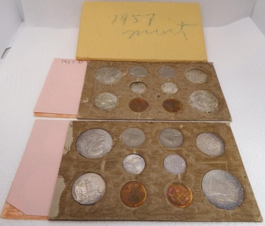 1957-P & 1957-D Mint Coin Sets