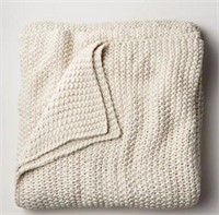 Chunky Knit Bed Blanket King - Casaluna