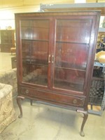 Vintage Wooden China Hutch
