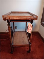 19" Wide x 36" Long x 30" Tall Antique Tea Cart.