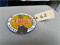Madsen Porcelain sign