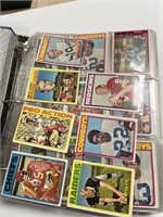 VINTAGE ALBUM OF FOOTBALL CARDS OVER 225 CARDS
