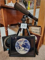 Swift telescope on tripod, pictures, etc.