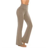 Bootcut Yoga Pants For Women, Khaki-XL