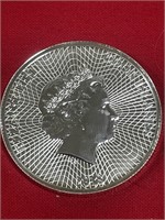2018 Elizabeth Cook Islands 1oz silver dollar