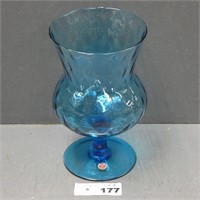 Blue Glass Empoli Vase