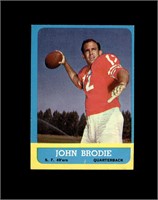 1963 Topps #134 John Brodie EX to EX-MT+