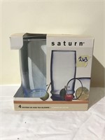 Saturn Tea Glasses New in box