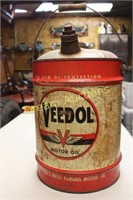 Vintage Veedol Motor Oil Can