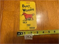 Vintage 1950s Bull of The Woods Chewing Tobacco