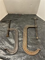Hargrave 10 in NO 44 C clamp and 12 in NO NAME