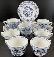 12pc Blue Danube China