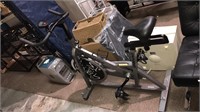 Johnny G Spinner exercise bike with shoe clip ped