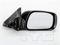 Black/PTM Outside/Exterior Mirror (1 unit)