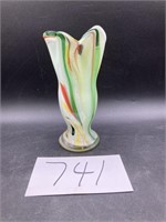 MCM Reto Swirled Glass Vase-7" tall