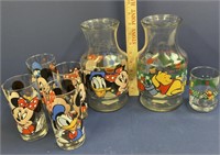 Disney Carafe and Glasses Whinnie The Pooh