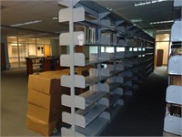 9 section double sided book rack