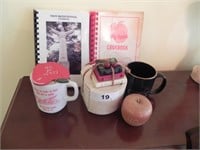 TCHS Items, Troy & Tell City Cookbooks, Coasters,