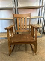 Red Oak Rocking Chair