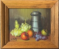 GOOD W. SHIRLEY SIGNED STILL LIFE OIL PAINTING