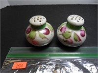 White, Green & Purple Salt and Pepper Shakers
