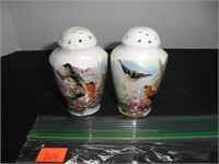 White with bird design Salt and Pepper Shakers