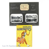 1954 Harlem Globetrotters Ticket, Program & Photos