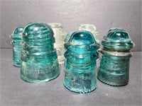 Collection of glass insulators