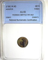 27BC-14AD Phonicia Berytus Rpc 4537 NNC AU55 AE15