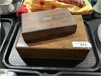 2 Vintage Wood Boxes.