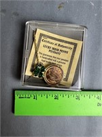 Lucky Irish Penny Pendant