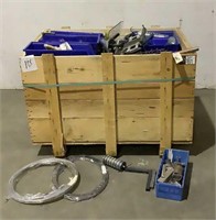Crate of Assorted Metal Parts and Pieces-