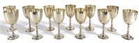 (12) Mexican Sterling Silver Goblets