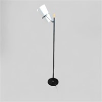 A Modern Black Plastic Floor Lamp