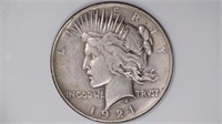 1921 Peace Silver Dollar