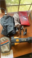Energizer Hardcase flashlight, umbrellas, vintage