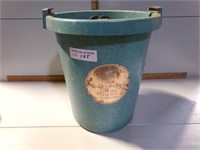 Bucket with 3 heavy cast wheels