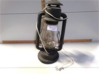 Lantern lamp, works but leans