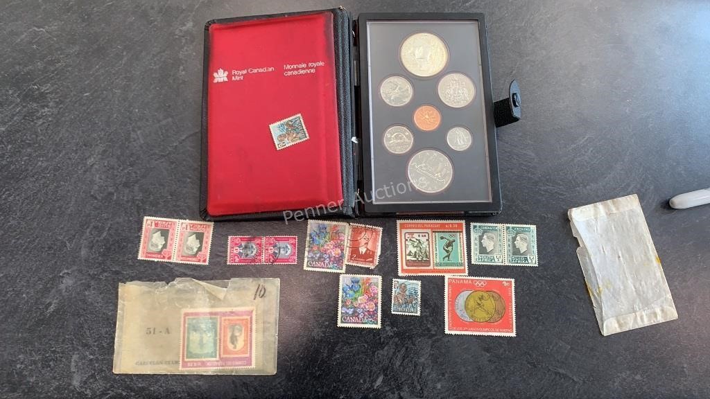 1979 Uncirculated Coin set & Stamps